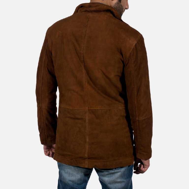 Sheriff Brown Suede Jacket Back-5-1636027898953